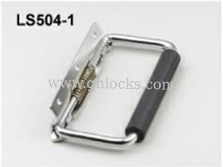 China Manija industrial de acero del gabinete de los tiradores de puerta LS504-1 de la Chrome-galjanoplastia brillante, tirador de puerta proveedor