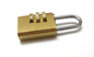 Cerradura de cojín de cobre amarillo de la combinación del candado de 3 dígitos proveedor