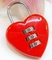 cerradura de combinación roja del viaje de la forma del corazón para los regalos de boda proveedor