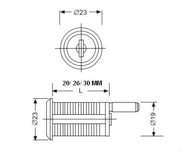 El gabinete de fichero del metal se cierra con la barra larga